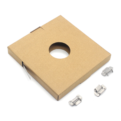 0.26/0.35/0.6/0.75mm Stainless Steel Banding Strap for Adjustable Length Pipes Fixing