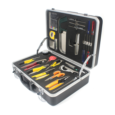 Heavy ABS Material OEM FTTH Assembly Fiber Optic Tool Kit for FTTA FTTB FTTH