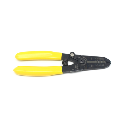 Industrial Grade Electric Wire Stripper Black Oxide 20-30 AWG 0.80-0.25 mm Yellow Handle