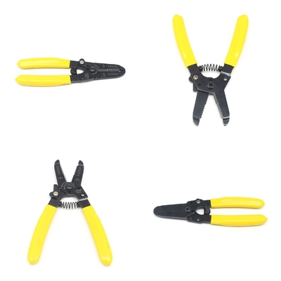 Industrial Grade Electric Wire Stripper Black Oxide 20-30 AWG 0.80-0.25 mm Yellow Handle