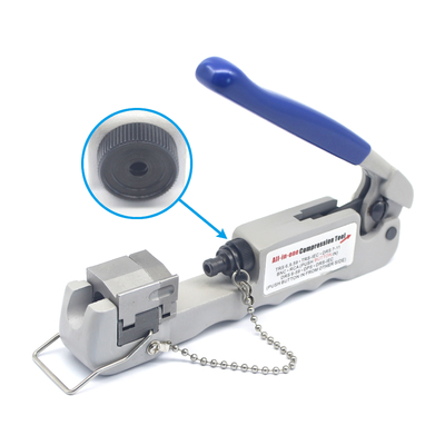 Adjustable Coaxial Crimper for FRS Series 6 59 DRS Series 59 IEC Connectors All-in-one