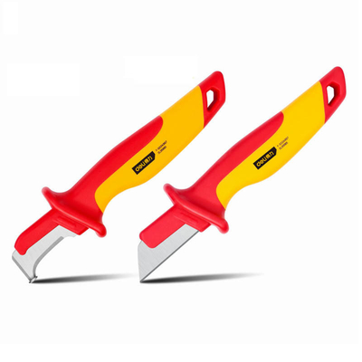 Say Goodbye to Tedious Stripping with the Red/Yellow Multi-function Electrical Knife