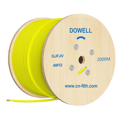 Waterproof Fiber Optic Breakout Cable Multi Purpose GJFJV For Lan Network