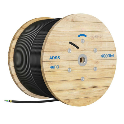 All Dielectric Fiber Optic Cable Self Supporting Aerial 2 6 12 24 48 144 Cores