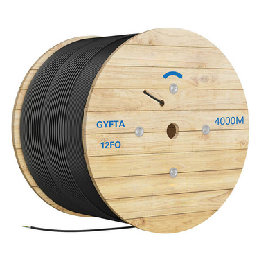 Water Resistant Fiber Optic Cable Crush Resistant With Double Jacket