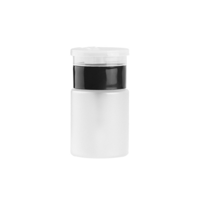 Push-type 60ML Fiber Optic Mini Alcohol Bottle Plastic Leak Proof