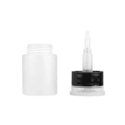 Push-type 60ML Fiber Optic Mini Alcohol Bottle Plastic Leak Proof