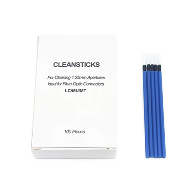 One-Time Bule Fiber Optic Clean Stick For LC Connector 1.25mm Diameter