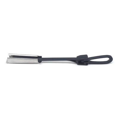Fiber Drop Wire Suspension Clamp Flat Wedge shaped securing Galvanised