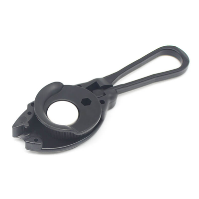 FTTH Flat Aerial Fish Type Drop Cable Clamp Tension Wire Clip Plastic Nylon