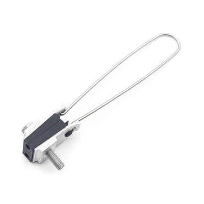 Aluminum Alloy ADSS Anchor Clamp Self Adjusting For 4 Cores Overhead Aerial Cable