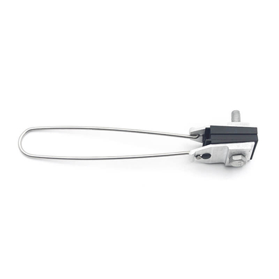 Aluminum Alloy ADSS Anchor Clamp Self Adjusting For 4 Cores Overhead Aerial Cable