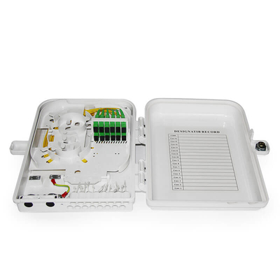 12F FTTH Fiber Optic Distribution Box For Indoor Outdoor Wall Mount