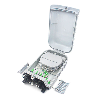 Indoor Wall Mounting Fiber Optic Distribution Box 8 Cores Waterproof IP55