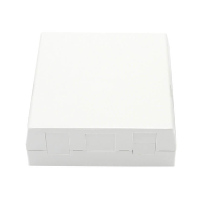 4 Ports Self Clip Fiber Optic Terminal Socket SC Adapters For Wall Mounted