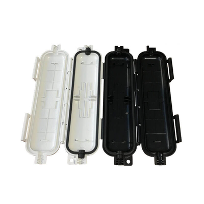 White Black Fiber Optic Drop Cable Splicing Protective Box with Adaptor