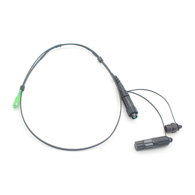 2 In 1 SC APC Fast Connector FTTH Drop Patch Cable IP68 protection