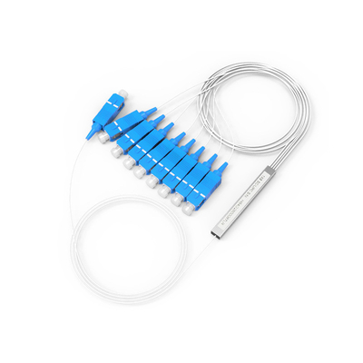 PVC LSZH Fiber Optic PLC Splitter Mini Type 1m, 1.5m With SC UPC Connector