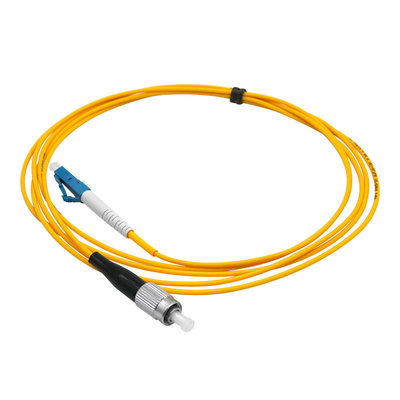 Yellow Jacket LC UPC To FC UPC Patch Cord Singlemode Simplex G657A1 LSZH 2.0mm