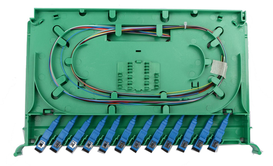 2U 19 Inch 12/24 Core Full Box Fiber Optic Distribution Frame Patch Panel ODF