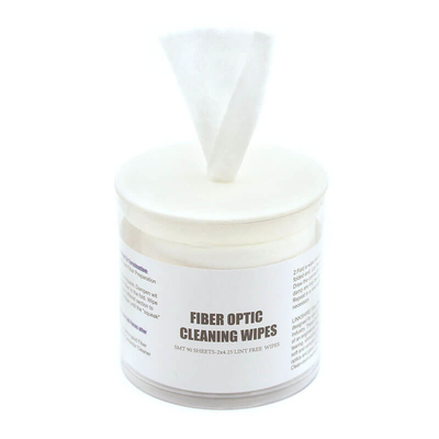 Optical-Grade Fiber Optic Cleaning Wipes 90-Pack White
