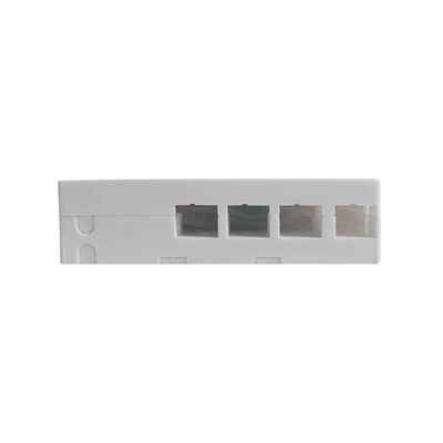 White 4-Port FTTH Terminal Box with SC LC Adapters