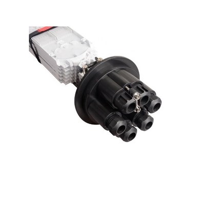 2 In 4 Out Ports FTTH Splice Enclosure Vertical Box with 144F Capacity and 6 Pcs of 24 Core Splice Tray