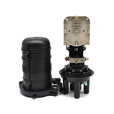 12 Cores 1 In 3 Out Vertical Heat-Shrink Fiber Optic Closure for Outdoor Splice Protection