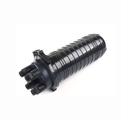 24 Cores Waterproof IP65 Fiber Optic Splice Closure with 2 In 2 Out Ports Dome Type