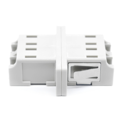 Loading Test ≥ 70 N and Insertion Loss 0.2dB Fiber Optic LC/PC Duplex Adapter with Flange