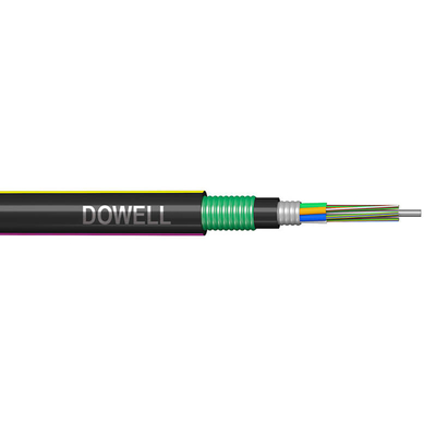 Colored Fiber Optic Network Cable 48 Core Fiber Cable GYTA53 With A PE Outer Sheath