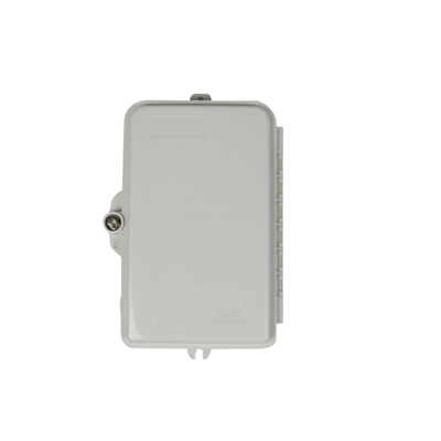 6 Cores Fiber Optic Distribuction Box White Case ABS For Outdoor Use