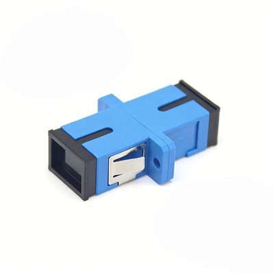Low Insertion Loss SC UPC Simplex Fiber Optic Adapter with Flange Design and 500 Cycle Durability